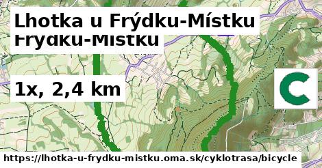 Lhotka u Frýdku-Místku Cyklotrasy bicycle 