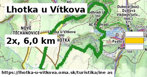 Lhotka u Vítkova Turistické trasy iná 