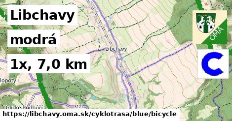 Libchavy Cyklotrasy modrá bicycle