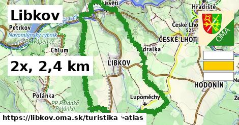 Libkov Turistické trasy  