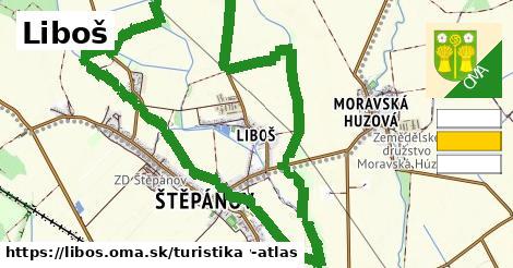 Liboš Turistické trasy  