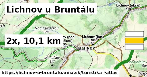 Lichnov u Bruntálu Turistické trasy  