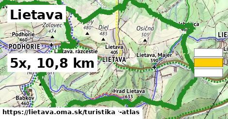 Lietava Turistické trasy  