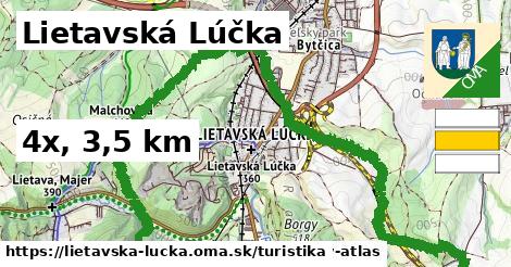 Lietavská Lúčka Turistické trasy  