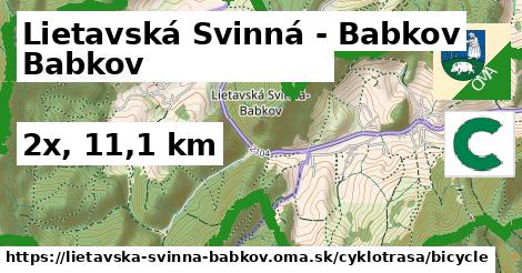 Lietavská Svinná - Babkov Cyklotrasy bicycle 