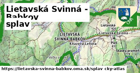 Lietavská Svinná - Babkov Splav  