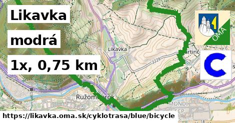 Likavka Cyklotrasy modrá bicycle