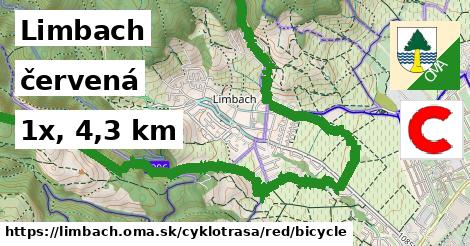 Limbach Cyklotrasy červená bicycle