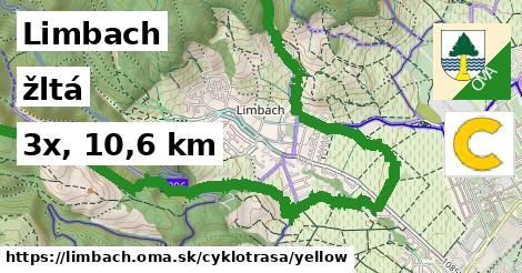 Limbach Cyklotrasy žltá 