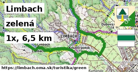 Limbach Turistické trasy zelená 