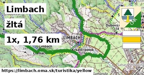 Limbach Turistické trasy žltá 