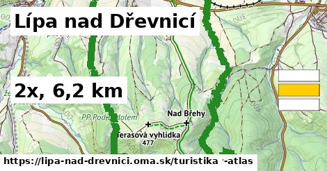 Lípa nad Dřevnicí Turistické trasy  