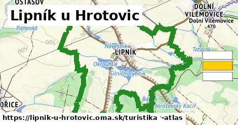 Lipník u Hrotovic Turistické trasy  