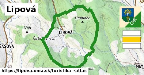 Lipová Turistické trasy  