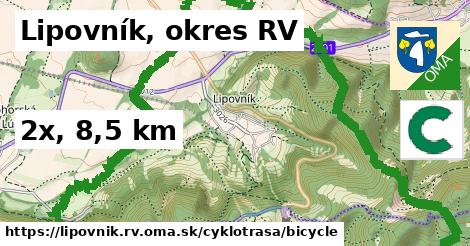 Lipovník, okres RV Cyklotrasy bicycle 