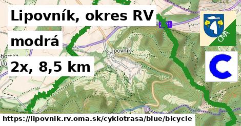 Lipovník, okres RV Cyklotrasy modrá bicycle