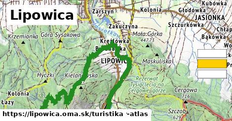 Lipowica Turistické trasy  