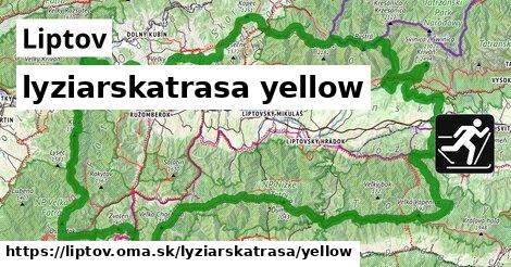 Liptov Lyžiarske trasy žltá 