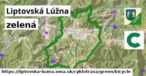 Liptovská Lúžna Cyklotrasy zelená bicycle