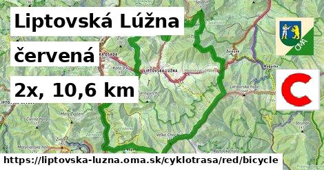 Liptovská Lúžna Cyklotrasy červená bicycle