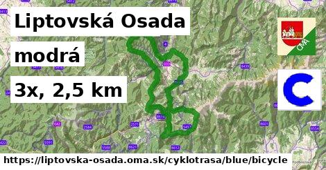 Liptovská Osada Cyklotrasy modrá bicycle