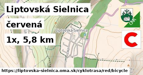 Liptovská Sielnica Cyklotrasy červená bicycle