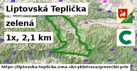 Liptovská Teplička Cyklotrasy zelená bicycle