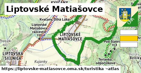 Liptovské Matiašovce Turistické trasy  