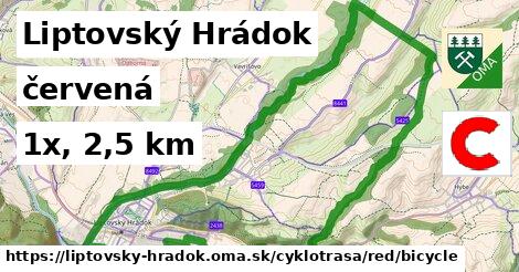 Liptovský Hrádok Cyklotrasy červená bicycle