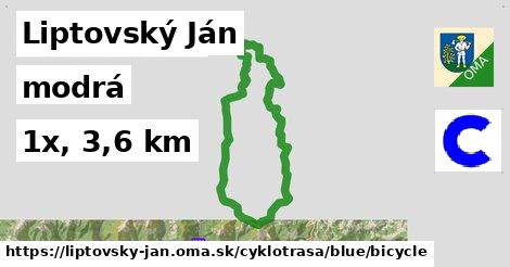 Liptovský Ján Cyklotrasy modrá bicycle