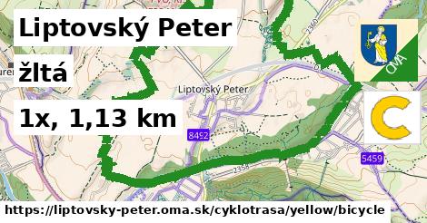 Liptovský Peter Cyklotrasy žltá bicycle