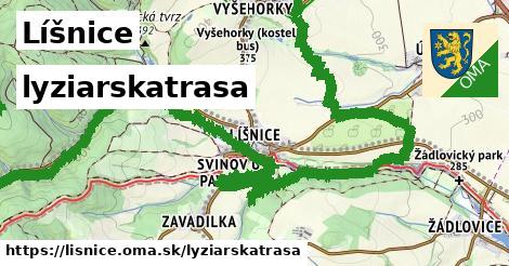 Líšnice Lyžiarske trasy  