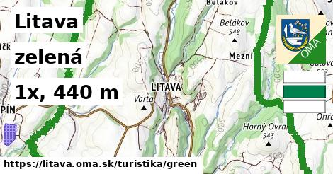 Litava Turistické trasy zelená 