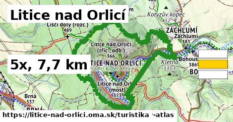 Litice nad Orlicí Turistické trasy  
