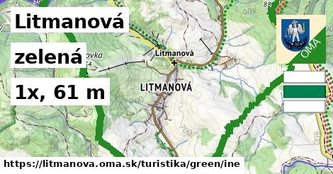 Litmanová Turistické trasy zelená iná