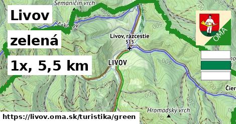 Livov Turistické trasy zelená 