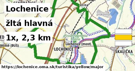 Lochenice Turistické trasy žltá hlavná