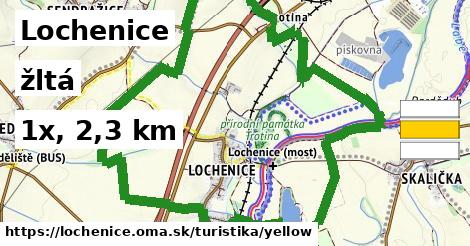 Lochenice Turistické trasy žltá 