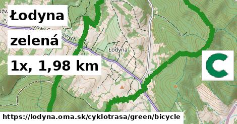 Łodyna Cyklotrasy zelená bicycle