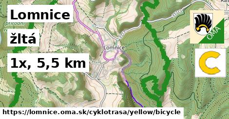 Lomnice Cyklotrasy žltá bicycle