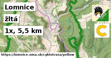 Lomnice Cyklotrasy žltá 