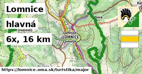 Lomnice Turistické trasy hlavná 