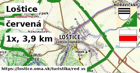 Loštice Turistické trasy červená 