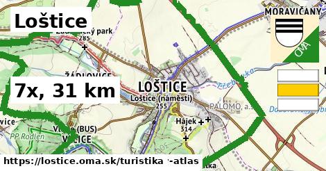 Loštice Turistické trasy  