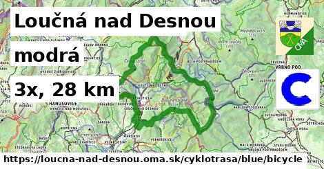 Loučná nad Desnou Cyklotrasy modrá bicycle