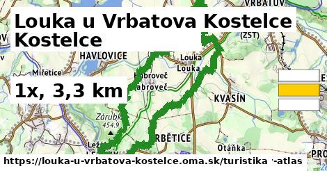 Louka u Vrbatova Kostelce Turistické trasy  