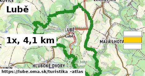Lubě Turistické trasy  