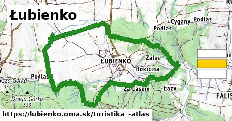 Łubienko Turistické trasy  