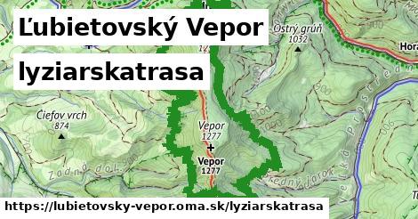 Ľubietovský Vepor Lyžiarske trasy  