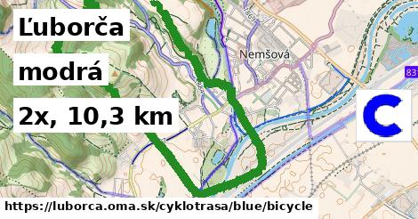 Ľuborča Cyklotrasy modrá bicycle